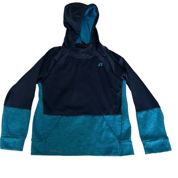 Russell Athletic Blue/Navy Hoodie 10-12 Large - Picture 1 of 4